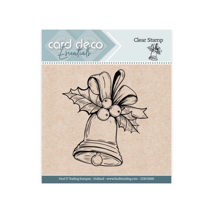 (CDECS068)Card Deco Essentials - Clear Stamps - Christmas Bell