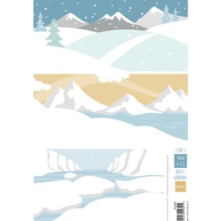 (AK0087)Eline's Eline's backgrounds Snow & Ice