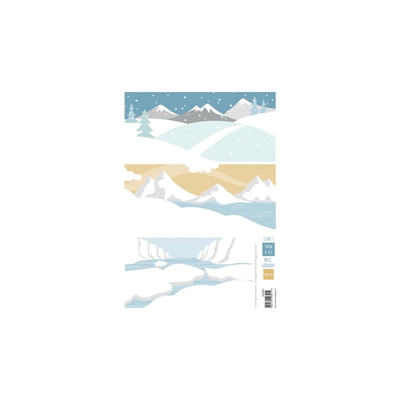 (AK0087)Eline's Eline's backgrounds Snow & Ice