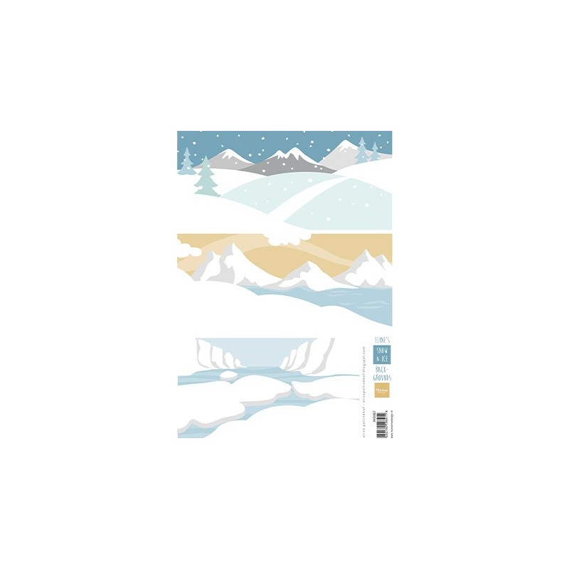 (AK0087)Eline's Eline's backgrounds Snow & Ice (AK0087)Eline's Eline's backgrounds Snow & Ice