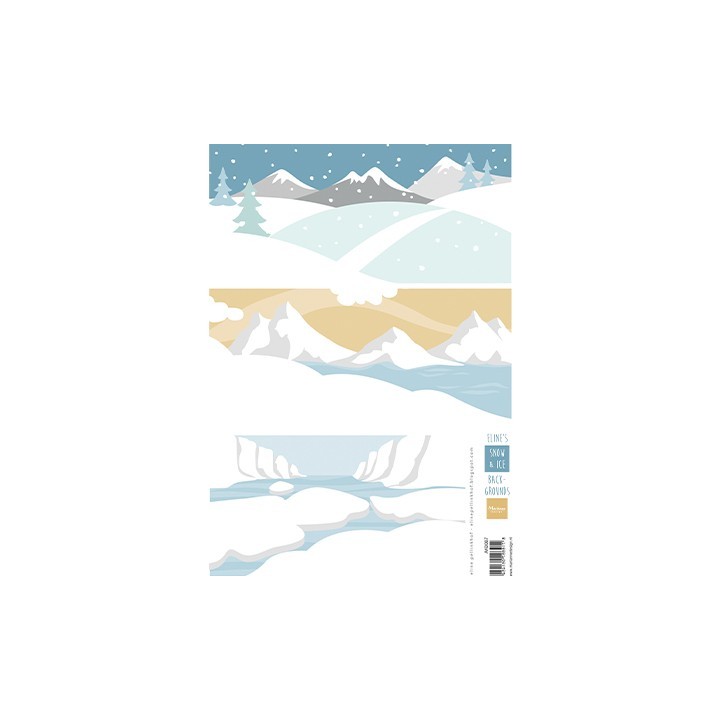 (AK0087)Eline's Eline's backgrounds Snow & Ice