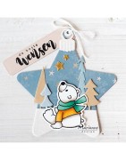 (ec0193)Clear Stamp & dies Eline's Polar bears