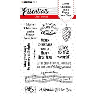 (SL-ES-STAMP86)Studio light SL Clear stamp Christmas Merry Christmas ENG Essentials nr.86