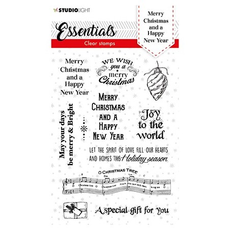 (SL-ES-STAMP86)Studio light SL Clear stamp Christmas Merry Christmas ENG Essentials nr.86