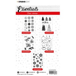 (SL-ES-STAMP92)Studio light SL Clear stamp Christmas Post stamps Essentials nr.92