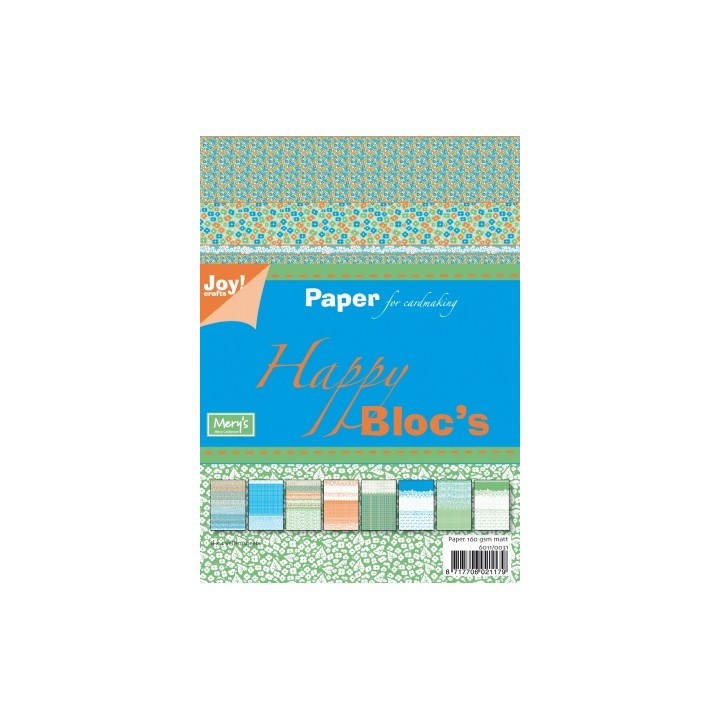 (6011/0031)Papier bloc 15X21 cm happy