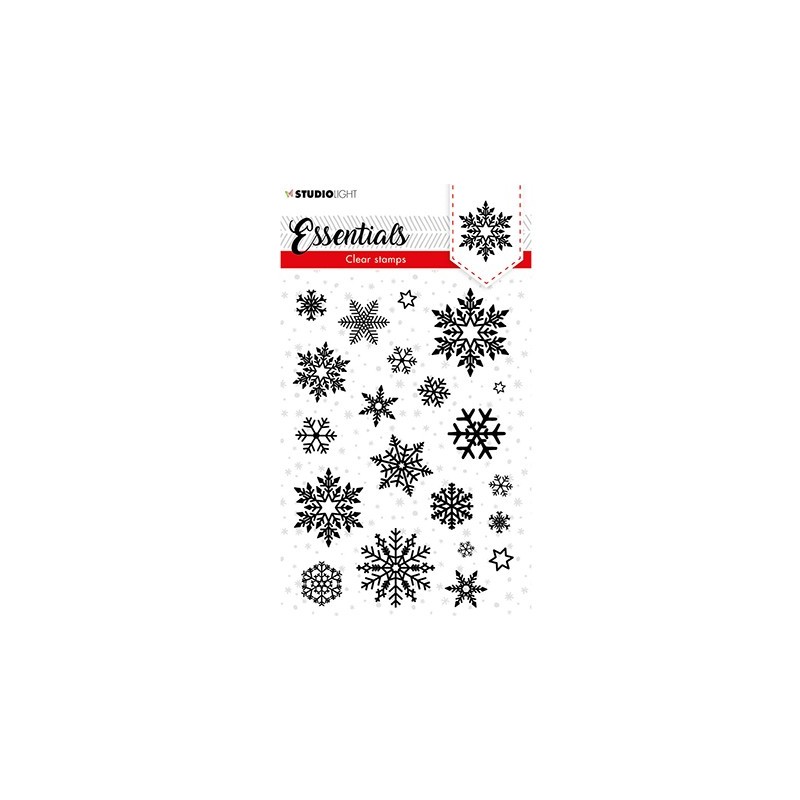 (SL-ES-STAMP96)Studio light  SL Clear stamp Christmas Snowflakes background Essentials nr.96