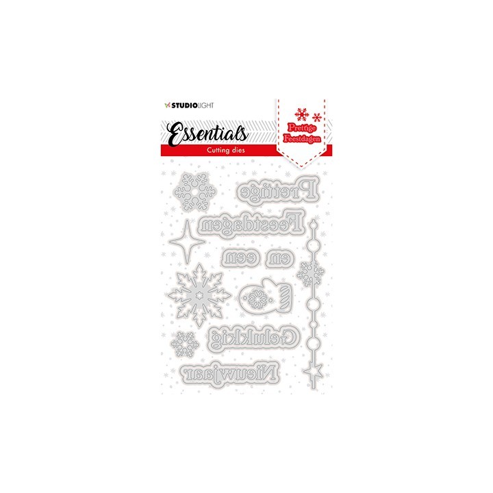 (SL-ES-CD117)Studio Light SL Cutting Die Christmas Prettige Feestdagen NL 2 Essentials nr.117
