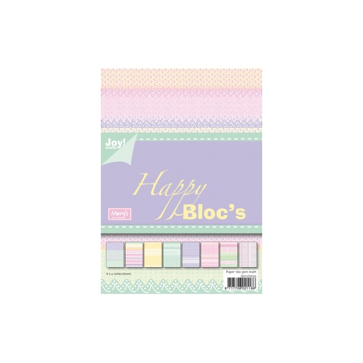 (6011/0032)Papier block 15X21 cm happy