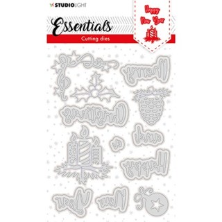 (SL-ES-CD120)Studio Light  SL Cutting Die Christmas Merry Christmas ENG 3 Essentials nr.120