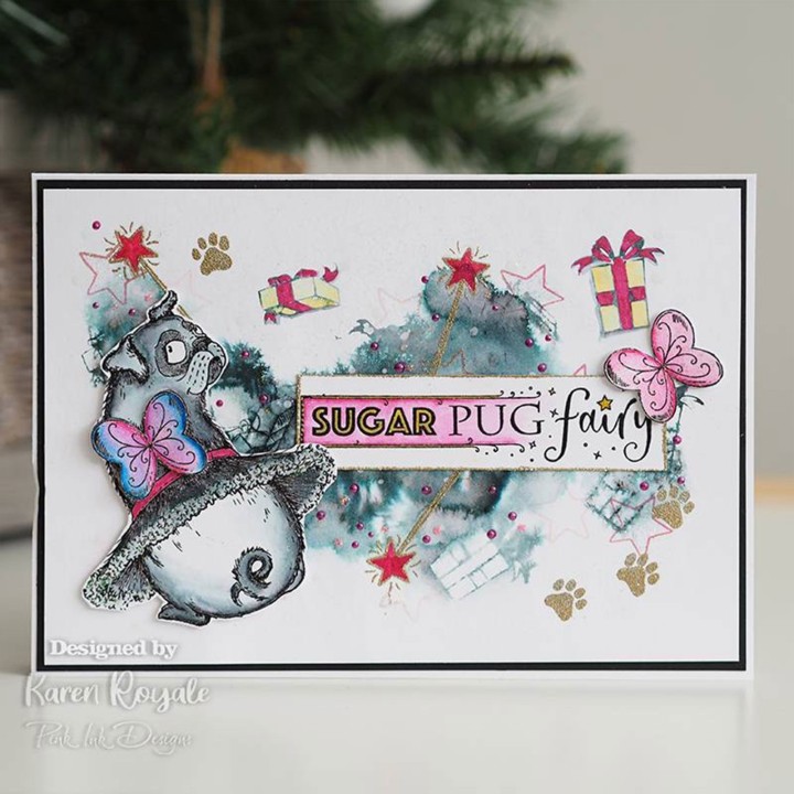 (PI120)Pink Ink Designs Clear stamp set Pawsome pooch