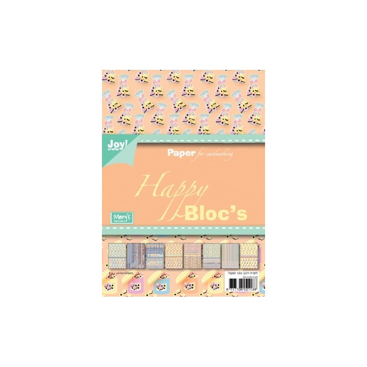 (6011/0035)Papier bloc 15X21 cm happy