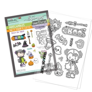 (PD8161)Polkadoodles Scary Boo Clear Stamps