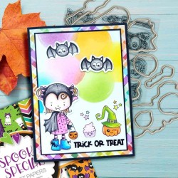 (PD8161)Polkadoodles Scary Boo Clear Stamps