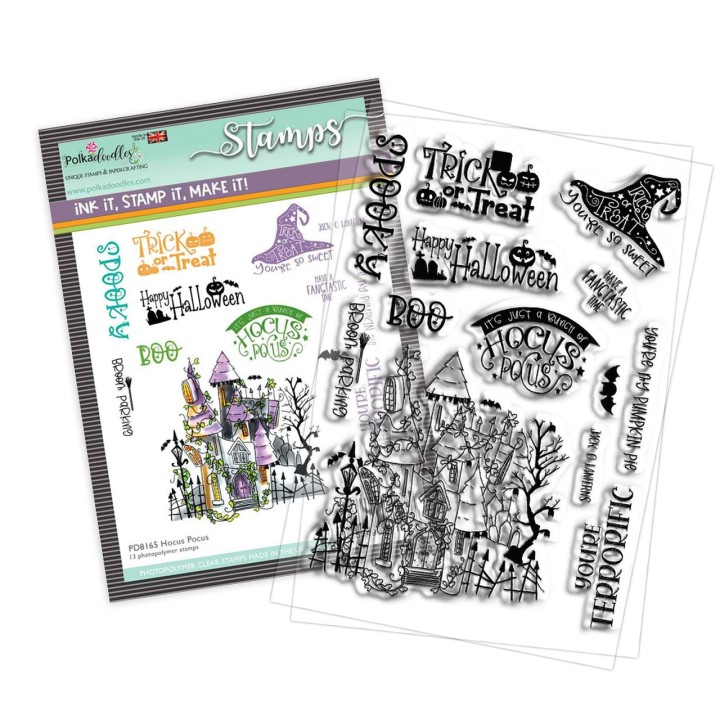 (PD8165)Polkadoodles Hocus Pocus Clear Stamps