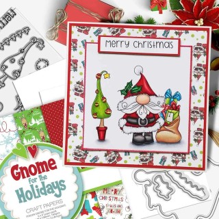 (PD8169)Polkadoodles Gnome Christmas Joy Clear Stamps