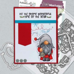 (PD8177)Polkadoodles Gnome Tis the Season Clear Stamps
