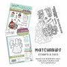 (PD8191)Polkadoodles Gnome Tinsel in a Tangle Clear Stamps