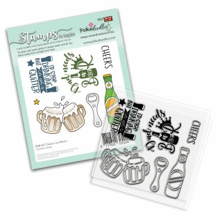 (PD8145)Polkadoodles Cheers and Beers Clear Stamps