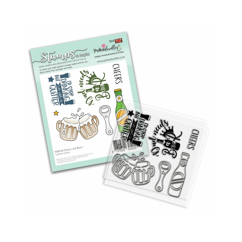 (PD8145)Polkadoodles Cheers and Beers Clear Stamps
