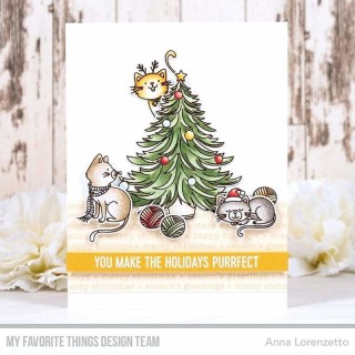 (CS-593)My Favorite Things Meowy Christmas Clear Stamps