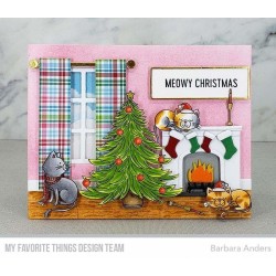 (CS-593)My Favorite Things Meowy Christmas Clear Stamps