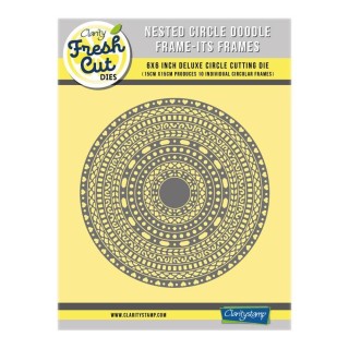 (ACC-DI-31154-66)Clarity NESTED CIRCLE DOODLE FRAME-ITS FRAMES DIE SET