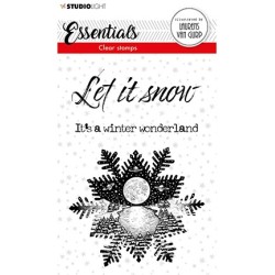 (BL-ES-STAMP113)Studio light  BL Clear stamp Snowflake Essentials nr.113