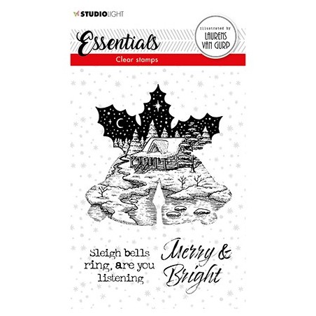 (BL-ES-STAMP114)Studio light BL Clear stamp Christmas Bells Essentials nr.114