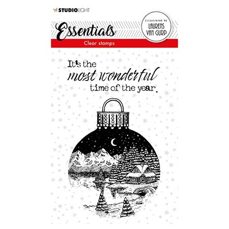 (BL-ES-STAMP116)Studio light BL Clear stamp Christmas Ball Essentials nr.116