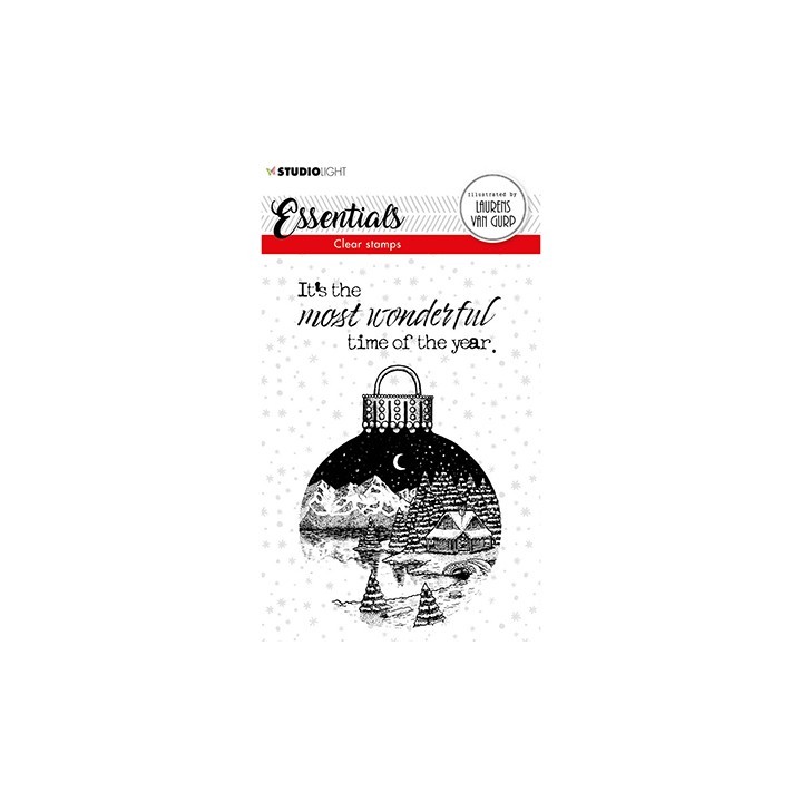 (BL-ES-STAMP116)Studio light BL Clear stamp Christmas Ball Essentials nr.116