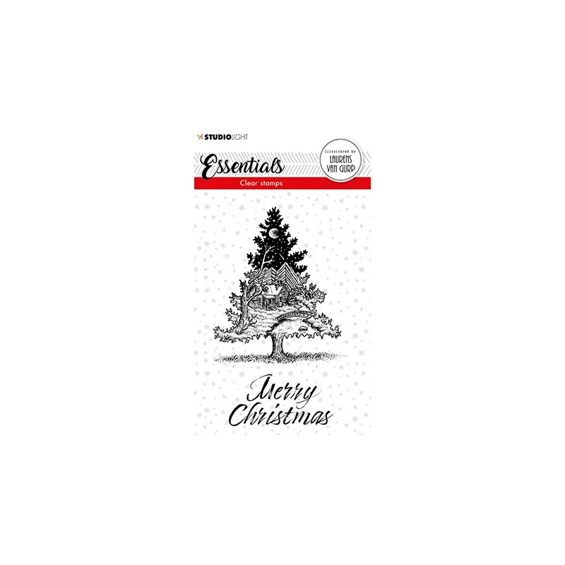 (BL-ES-STAMP117)Studio light BL Clear stamp Christmas Tree Essentials nr.117