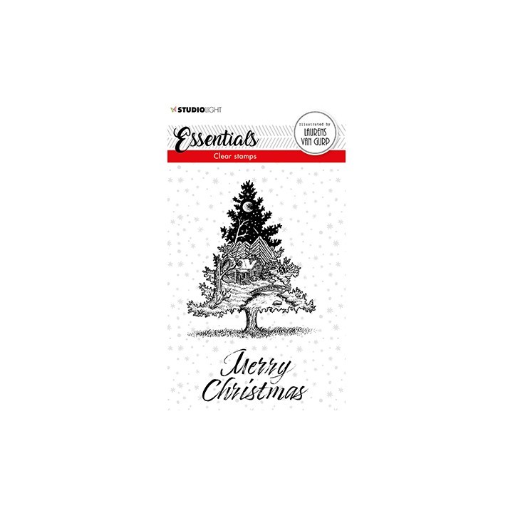 (BL-ES-STAMP117)Studio light BL Clear stamp Christmas Tree Essentials nr.117