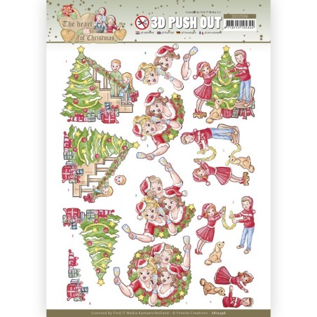 (SB10596)3D Push Out - Yvonne Creations - The Heart of Christmas - Celebrations
