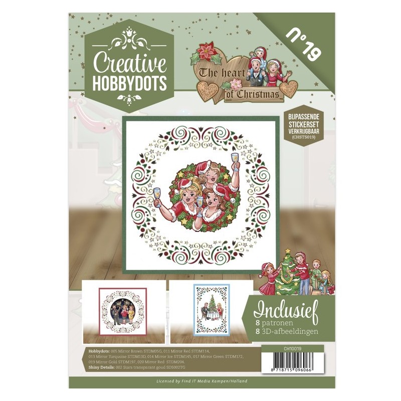 (CH10019)Creative Hobbydots 19 - Yvonne Creations - The Heart of Christmas