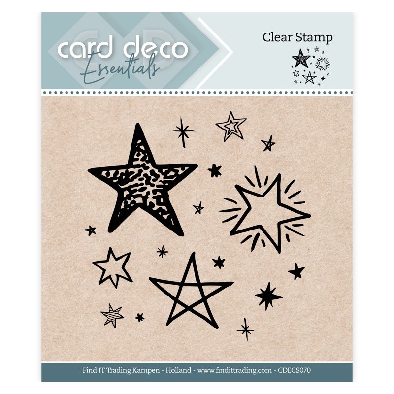 (CDECS070)Card Deco Essentials - Clear Stamps - Stars