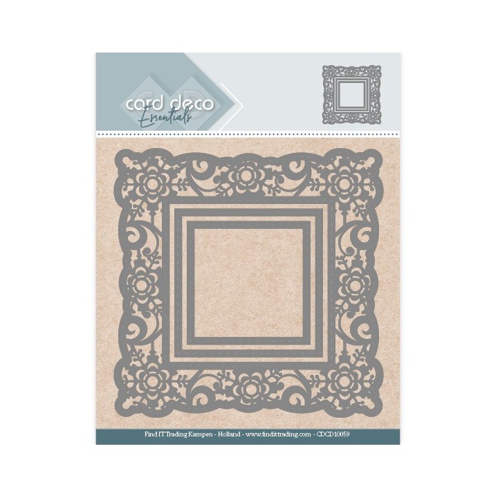 (CDCD10059)Card Deco Essentials Aperture Dies - Flower Square
