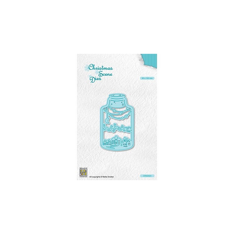 (CRSD023)Nellie's choice Christmas scene dies Wintery scene in bottle (CRSD023)Nellie's choice Christmas scene dies Wintery scene in bottle