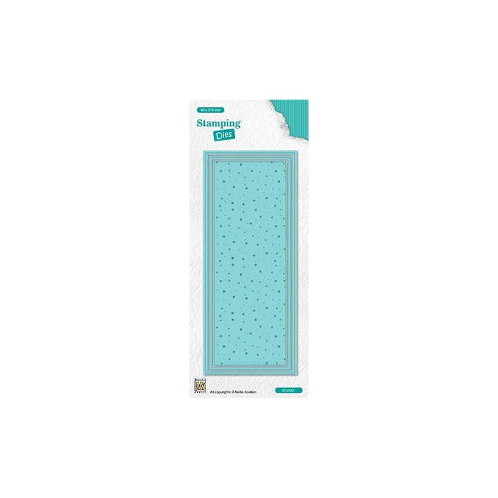 (STAD002)Nellie's choice Stamping dies Slimline Dots & Stars