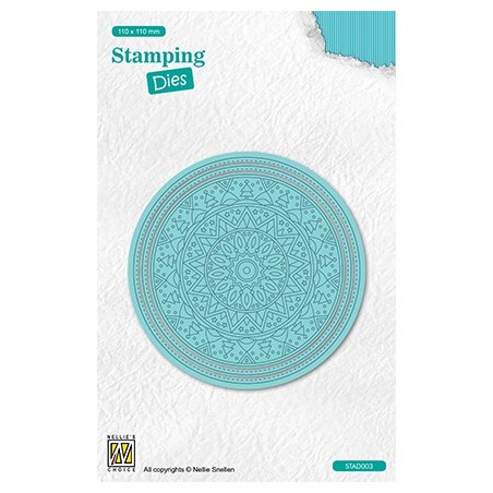 (STAD003)Nellie's choice Stamping dies Round Christmas Trees