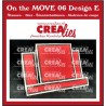 (CLMOVE06)Crealies On The MOVE Mix Center Step Card with square