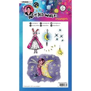 (ABM-OOTW-STAMP70)Studio light ABM Clear Stamp Dreamgirls Out Of This World nr.70