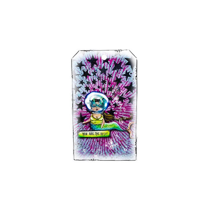 (ABM-OOTW-STAMP72)ABM Clear Stamp Sending you love Out Of This World nr.72