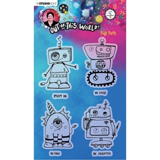 (ABM-OOTW-STAMP73)Studio Light ABM Clear Stamp Big Bots Out Of This World nr.73