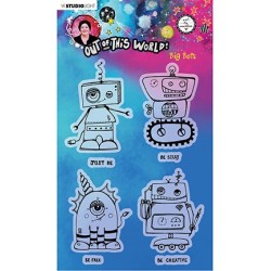 (ABM-OOTW-STAMP73)Studio Light ABM Clear Stamp Big Bots Out Of This World nr.73