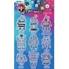(ABM-OOTW-STAMP74)Studio Light ABM Clear Stamp Baby Bots Out Of This World nr.74