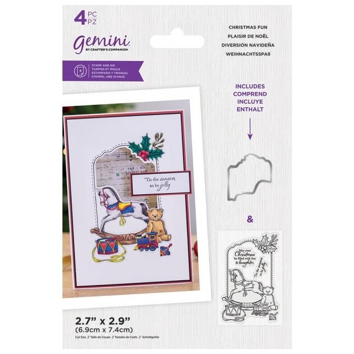 (GEM-STD-CHRFUN)Gemini Christmas Fun Stamp & Die (GEM-STD-CHRFUN)Gemini Christmas Fun Stamp & Die