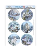 (CDS10065)Scenery - Amy Design - Awesome Winter Cirkel