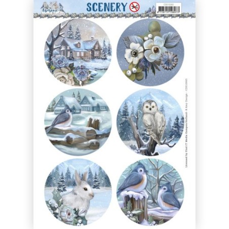 (CDS10065)Scenery - Amy Design - Awesome Winter Cirkel