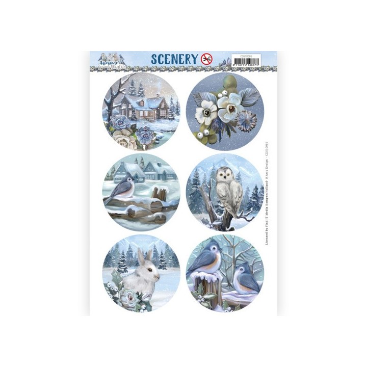 (CDS10065)Scenery - Amy Design - Awesome Winter Cirkel